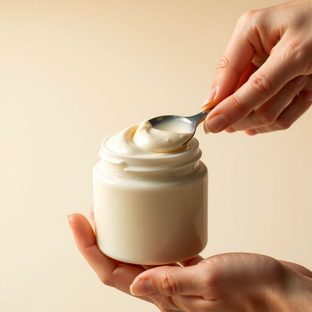 Proses pencampuran bahan krim secara manual